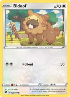 Pokémon-Karte Bidoof 120/172