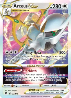 Pokémon-Karte Arceus VSTAR 123/172