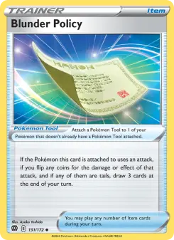 Pokémon-Karte Blunder Policy 131/172