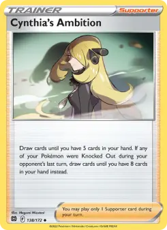 Pokémon-Karte Cynthia's Ambition 138/172