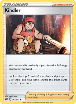 Pokémon-Karte Kindler 143/172