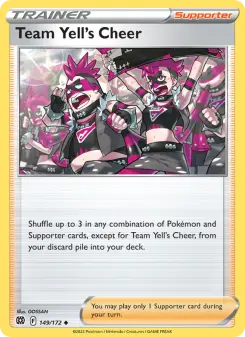 Pokémon-Karte Team Yell's Cheer 149/172