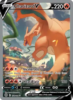 Pokémon-Karte Charizard V 154/172