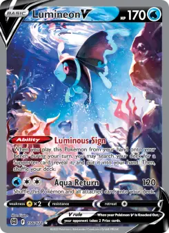 Pokémon-Karte Lumineon V 156/172