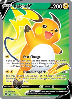 Pokémon-Karte Raichu V 158/172