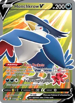 Pokémon-Karte Honchkrow V 161/172