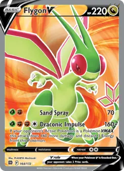 Pokémon-Karte Flygon V 164/172