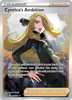 Pokémon-Karte Cynthia's Ambition 169/172