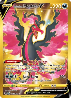 Pokémon-Karte Galarian Moltres V 183/172