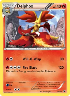 Pokémon-Karte Delphox 010/039