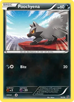 Pokémon-Karte Poochyena 016/039