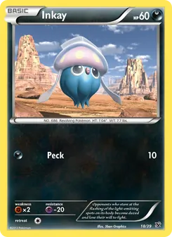 Pokémon-Karte Inkay 018/039