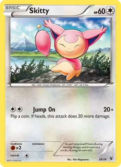 Pokémon-Karte Skitty 028/039