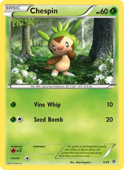 Pokémon-Karte Chespin 003/039