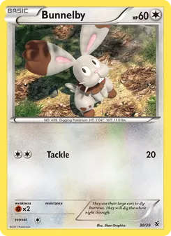Pokémon-Karte Bunnelby 030/039