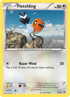 Pokémon-Karte Fletchling 031/039
