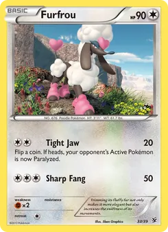 Pokémon-Karte Furfrou 033/039