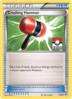 Pokémon-Karte Crushing Hammer 034/039