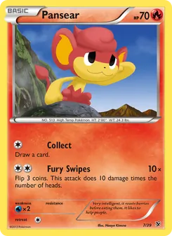 Pokémon-Karte Pansear 007/039