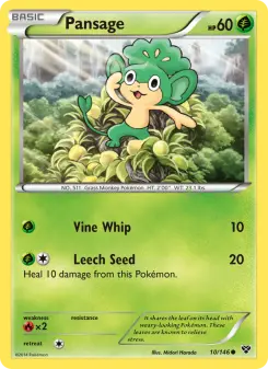 Pokémon-Karte Pansage 010/146