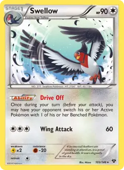 Pokémon-Karte Swellow 103/146