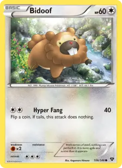 Pokémon-Karte Bidoof 106/146