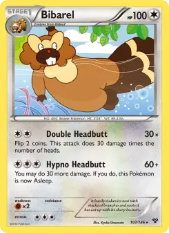 Pokémon-Karte Bibarel 107/146