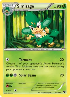 Pokémon-Karte Simisage 011/146
