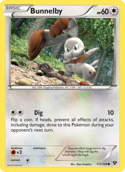 Pokémon-Karte Bunnelby 111/146