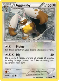 Pokémon-Karte Diggersby 112/146