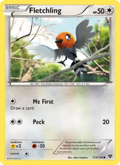 Pokémon-Karte Fletchling 113/146