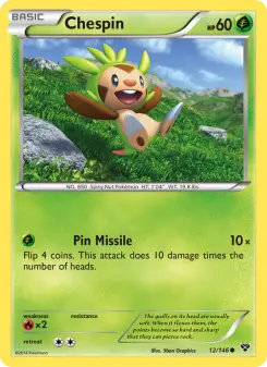 Pokémon-Karte Chespin 012/146