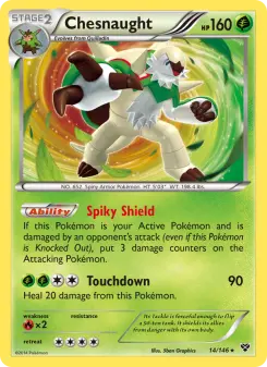 Pokémon-Karte Chesnaught 014/146