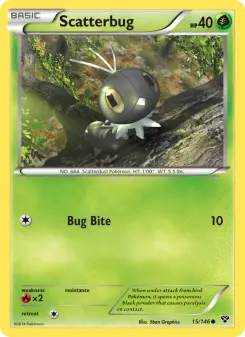 Pokémon-Karte Scatterbug 015/146