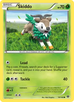 Pokémon-Karte Skiddo 018/146