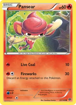 Pokémon-Karte Pansear 022/146