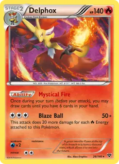 Pokémon-Karte Delphox 026/146