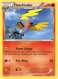 Pokémon-Karte Fletchinder 027/146