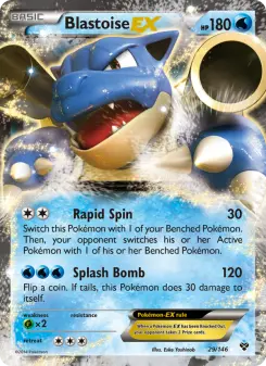 Pokémon-Karte Blastoise EX 029/146