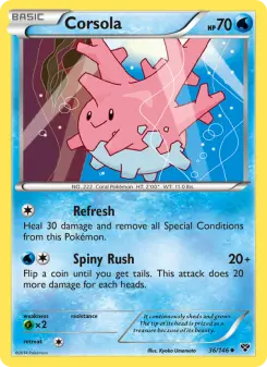 Pokémon-Karte Corsola 036/146