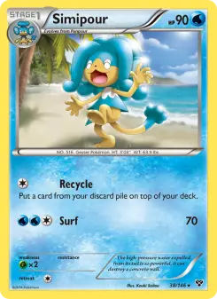 Pokémon-Karte Simipour 038/146