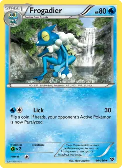 Pokémon-Karte Frogadier 040/146