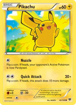 Pokémon-Karte Pikachu 042/146
