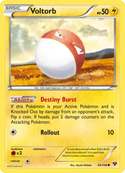 Pokémon-Karte Voltorb 044/146