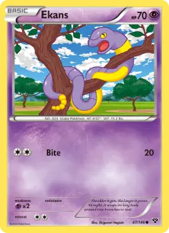 Pokémon-Karte Ekans 047/146