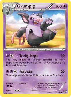 Pokémon-Karte Grumpig 050/146