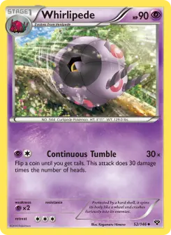 Pokémon-Karte Whirlipede 052/146