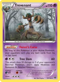 Pokémon-Karte Trevenant 055/146