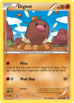 Pokémon-Karte Diglett 058/146