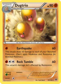 Pokémon-Karte Dugtrio 059/146
